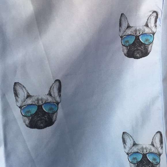 NWT SoCal Pug Life Casual Button Down Shirt - Picture 2 of 4